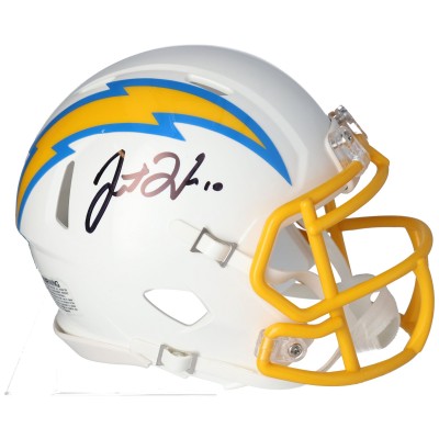 Autographed Los Angeles Chargers Justin Herbert Fanatics Authentic Riddell Speed Mini Helmet