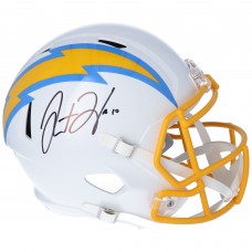 Autographed Los Angeles Chargers Justin Herbert Fanatics Authentic Riddell Speed Replica Helmet