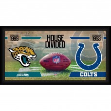 Jacksonville Jaguars vs. Indianapolis Colts Fanatics Authentic Framed 10 x 20 House Divided Football Collage