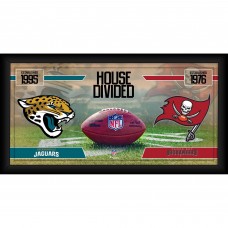 Jacksonville Jaguars vs. Tampa Bay Buccaneers Fanatics Authentic Framed 10 x 20 House Divided Football Collage