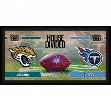 Jacksonville Jaguars vs. Tennessee Titans Fanatics Authentic Framed 10 x 20 House Divided Football Collage