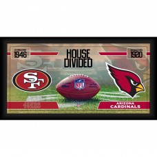 San Francisco 49ers vs. Arizona Cardinals Fanatics Authentic Framed 10 x 20 House Divided Football Collage