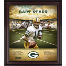 Green Bay Packers Bart Starr Fanatics Authentic Framed 15 x 17 Hall of Fame Career Profile