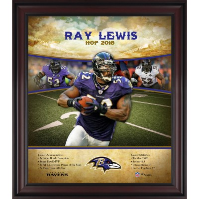 Baltimore Ravens Ray Lewis Fanatics Authentic Framed 15 x 17 Hall of Fame Career Profile