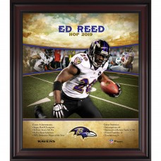 Baltimore Ravens Ed Reed Fanatics Authentic Framed 15 x 17 Hall of Fame Career Profile