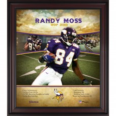 Minnesota Vikings Randy Moss Fanatics Authentic Framed 15 x 17 Hall of Fame Career Profile