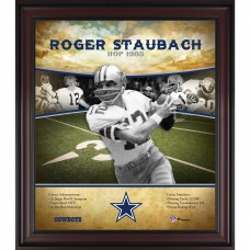Dallas Cowboys Roger Staubach Fanatics Authentic Framed 15 x 17 Hall of Fame Career Profile