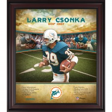 Miami Dolphins Larry Csonka Fanatics Authentic Framed 15 x 17 Hall of Fame Career Profile