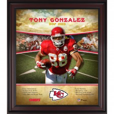 Tony Gonzalez Kansas City Chiefs Authentic Framed 15 x 17 Hall of Fame Career Profile