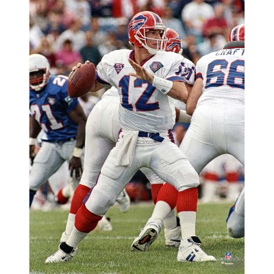 Unsigned Buffalo Bills Jim Kelly Fanatics Authentic Set to Pass Photograph