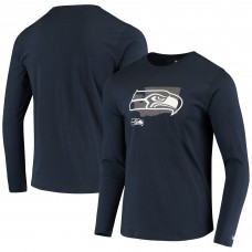 Футболка с длинным рукавом Seattle Seahawks New Era State - College Navy