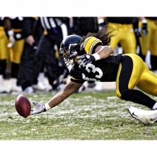 Unsigned Pittsburgh Steelers Troy Polamalu Fanatics Authentic 2008 Diving Interception Photograph