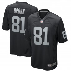 Игровая джерси Tim Brown Las Vegas Raiders Nike Game Retired Player - Black