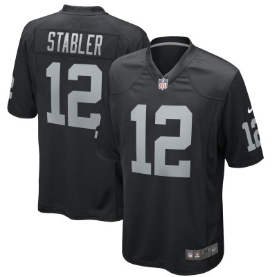 Игровая джерси Ken Stabler Las Vegas Raiders Nike Game Retired Player - Black