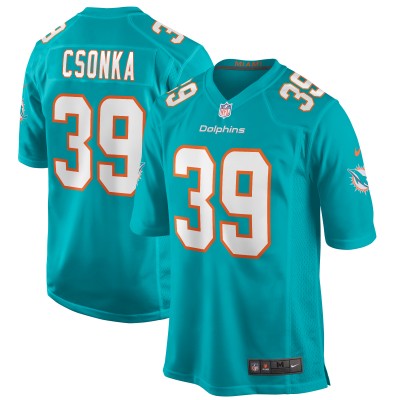 Игровая джерси Larry Csonka Miami Dolphins Nike Game - Aqua