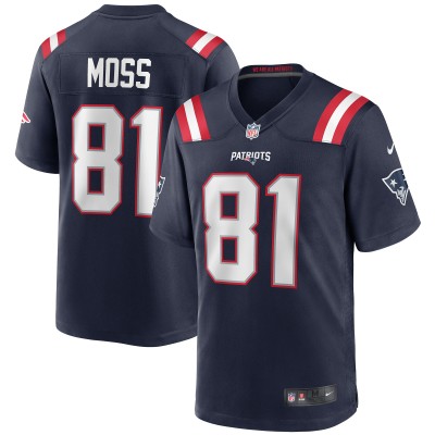 Игровая джерси Randy Moss New England Patriots Nike Game Retired - Navy