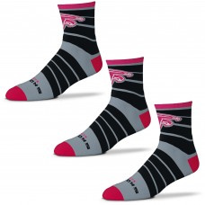 Atlanta Falcons For Bare Feet Three-Pack Quad Socks