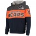 Толстовка с капюшоном Chicago Bears Starter Extreme Fireballer - Heathered Gray/Orange