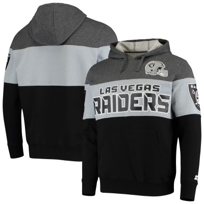 Толстовка Las Vegas Raiders Starter Extreme Fireballer - Heathered Gray/Silver