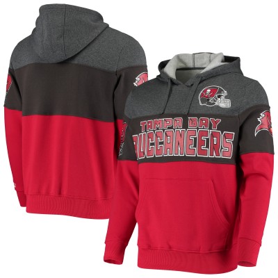 Толстовка Tampa Bay Buccaneers Starter Extreme Fireballer - Heathered Pewter/Red