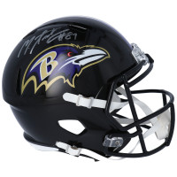 Autographed Baltimore Ravens Mark Andrews Fanatics Authentic Riddell Speed Replica Helmet