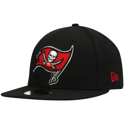 Бейсболка Tampa Bay Buccaneers New Era Omaha Primary Logo 59FIFTY - Black