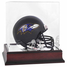 Baltimore Ravens Fanatics Authentic Super Bowl XLVII Champions Mahogany Mini Helmet Logo Display Case Baltimore Ravens Fanatics Authentic Super Bowl XLVII Champions Mahogany Mini Helmet Logo Display Case