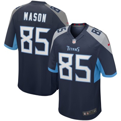 Игровая джерси Derrick Mason Tennessee Titans Nike Game - Navy