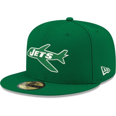 Бейсболка New York Jets New Era Omaha Throwback 59FIFTY - Kelly Green