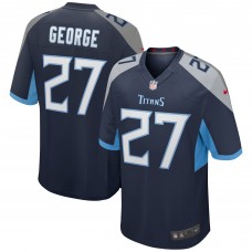 Игровая джерси Eddie George Tennessee Titans Nike Game Retired - Navy