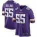 Игровая джерси Jack Del Rio Minnesota Vikings Nike Game Retired - Purple