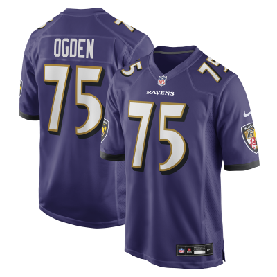 Джерси Baltimore Ravens Jonathan Ogden Nike Purple Game Retired