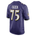 Джерси Baltimore Ravens Jonathan Ogden Nike Purple Game Retired