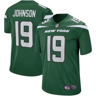 Игровая джерси Keyshawn Johnson New York Jets Nike Game Retired Player - Gotham Green