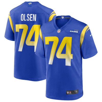 Игровая джерси Merlin Olsen Los Angeles Rams Nike Game Retired - Royal