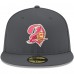 Бейсболка Tampa Bay Buccaneers New Era Historic Logo Storm II 59FIFTY - Graphite