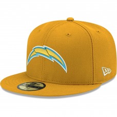 Бейсболка Los Angeles Chargers New Era Omaha Primary Logo 59FIFTY - Gold