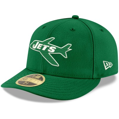 Бейсболка New York Jets New Era Omaha Throwback Low Profile 59FIFTY - Kelly Green