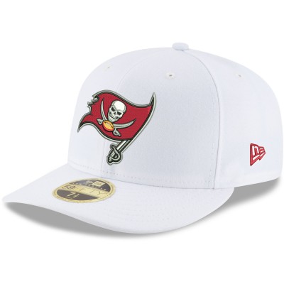 Бейсболка Tampa Bay Buccaneers New Era Team Logo Omaha Low Profile 59FIFTY - White