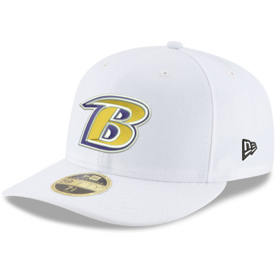 Бейсболка Baltimore Ravens New Era White Omaha Low Profile 59FIFTY