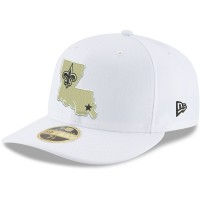 Бейсболка New Orleans Saints New Era White Omaha Low Profile 59FIFTY