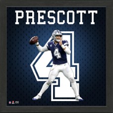 Dallas Cowboys Dak Prescott Highland Mint 13 x 13 Jersey Number Frame