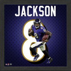 Baltimore Ravens Lamar Jackson Highland Mint 13 x 13 Jersey Number Frame