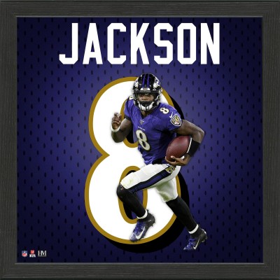 Baltimore Ravens Lamar Jackson Highland Mint 13 x 13 Jersey Number Frame