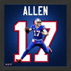 Buffalo Bills Josh Allen Highland Mint 13 x 13 Jersey Number Frame