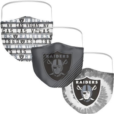 Las Vegas Raiders Adult Face Covering 3-Pack