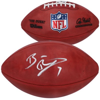 Мяч американского футбола NFL Ben Roethlisberger Pittsburgh Steelers Authentic Autographed Duke Game
