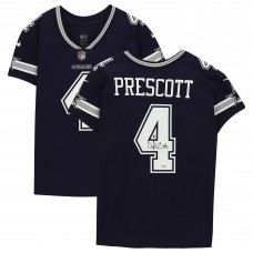 Игровая джерси Autographed Dallas Cowboys Dak Prescott Fanatics Authentic Navy Nike Elite