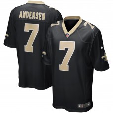 Игровая джерси New Orleans Saints Morten Andersen Nike Black Game Retired Player