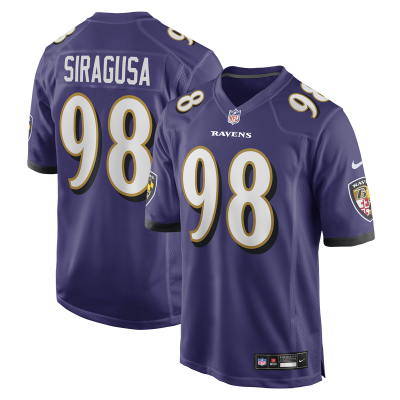 Джерси Baltimore Ravens Tony Siragusa Nike Purple Game Retired